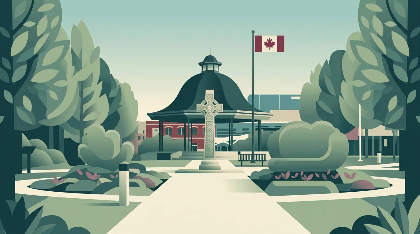 Illustrated skyline of Maple Ridge, BC representing local mortgage broker services for home buyers and homeowners