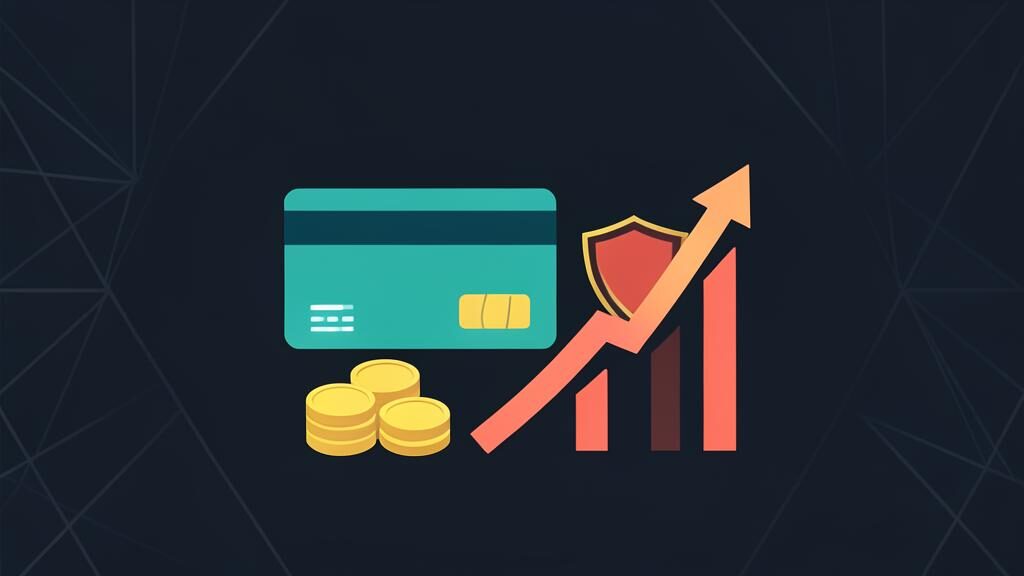 Person reviewing credit score report and financial charts