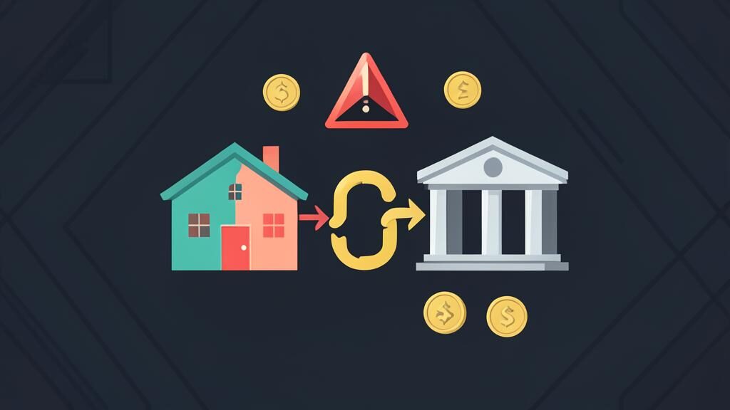 House with dollar signs and padlock representing mortgage prepayment penalty costs