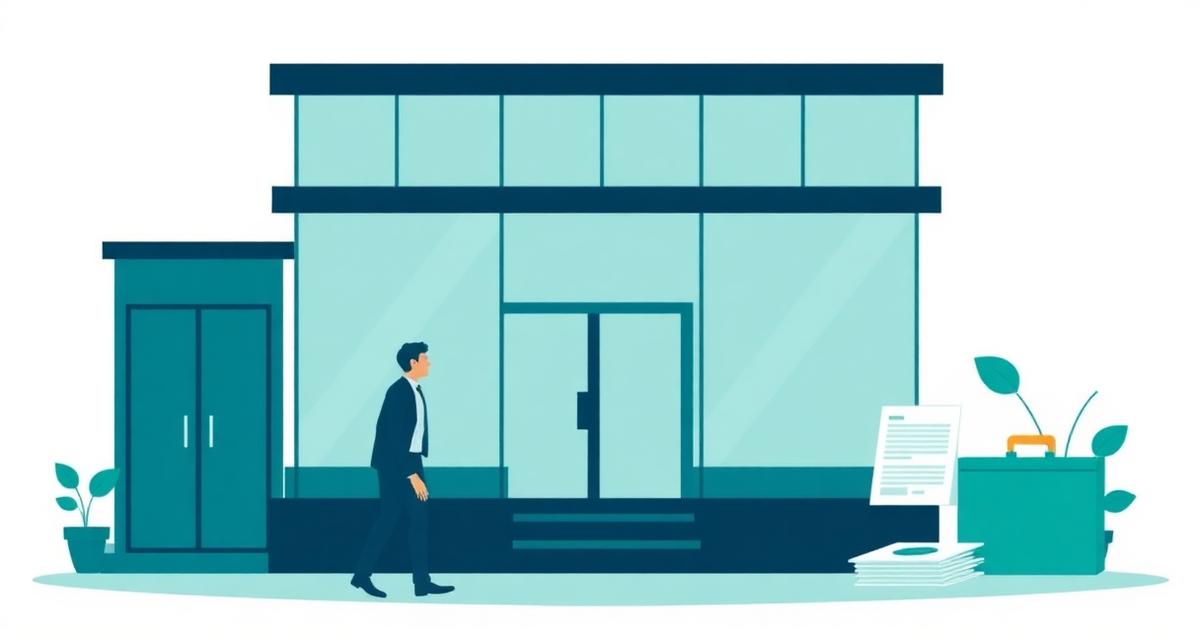 Business professional with commercial building representing commercial private mortgage financing in Canada